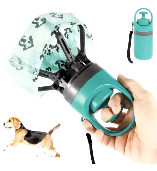 Dog Pooper Scooper with 10 biodegradable waste bags