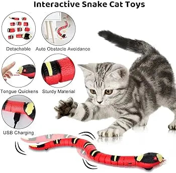 Smart Sensing Interactive Pet Snake Toy