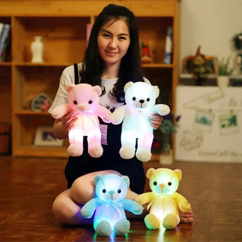 Ours en peluche lumineux à LED 32 cm