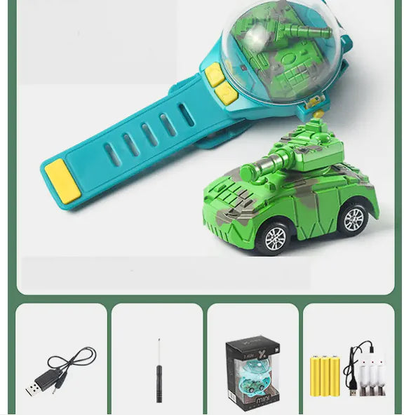 Alloy Watch Remote Control Car Boys Mini Tank