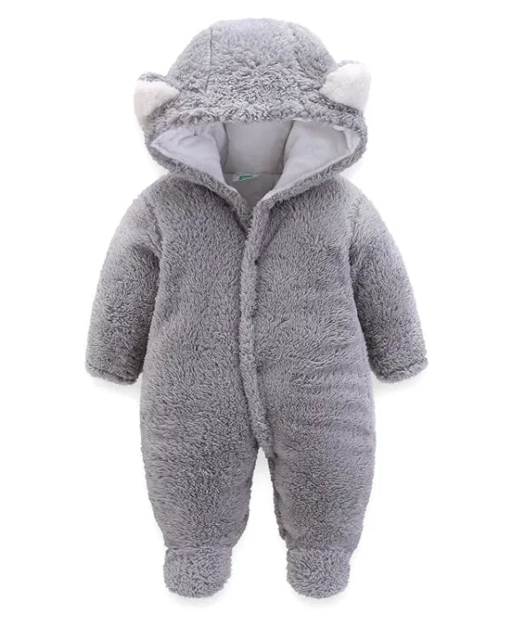 Winter Baby Jumpsuit Newborn Warm Thick Baby Romper