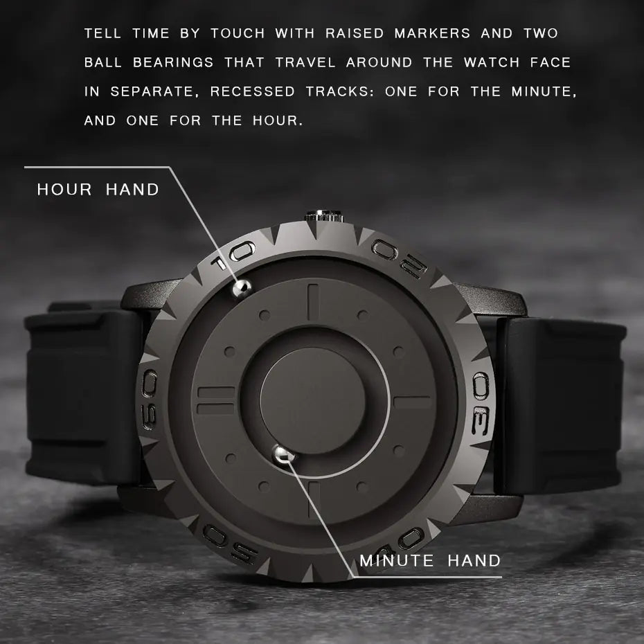 Iron Ball Magnetic Pointer Men's Watch - Waterproof