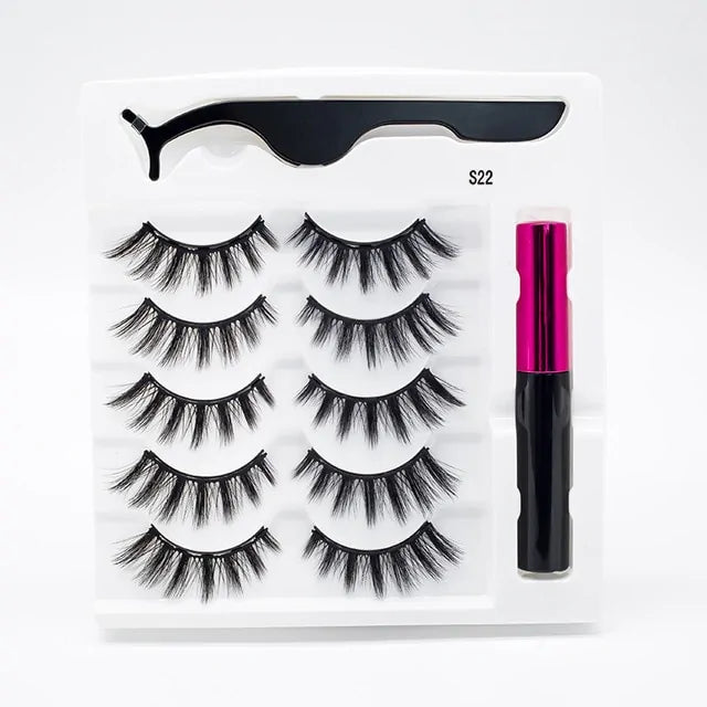 Magnetic Eyelashes False Lashes +Tools