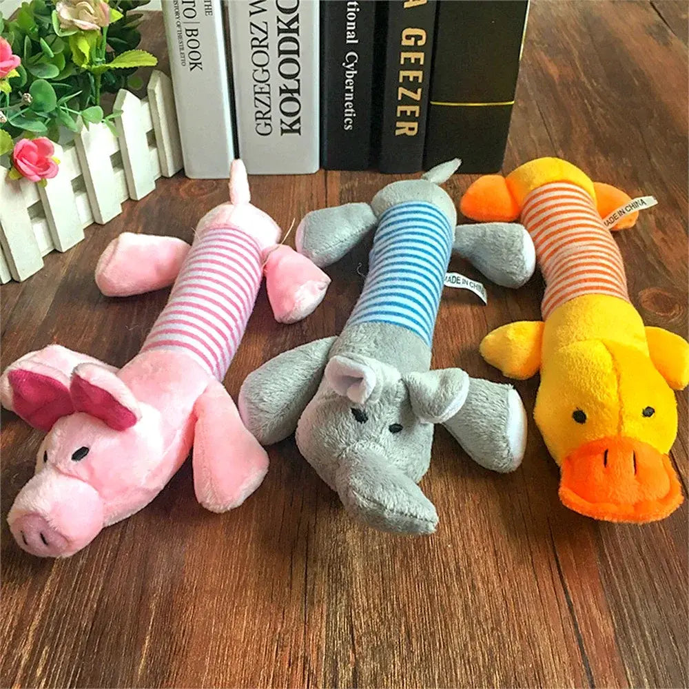 Squeak Plush Toy for Pets - chew/tear-resistant material