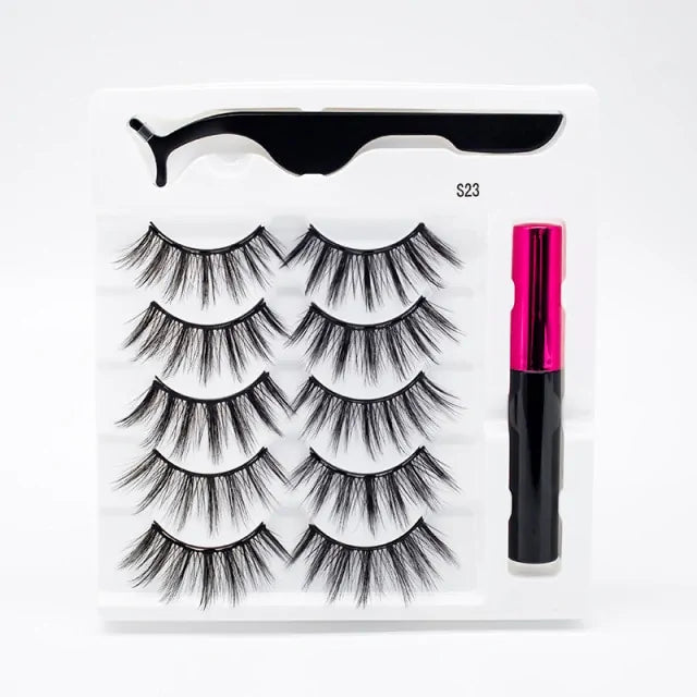 Magnetic Eyelashes False Lashes +Tools