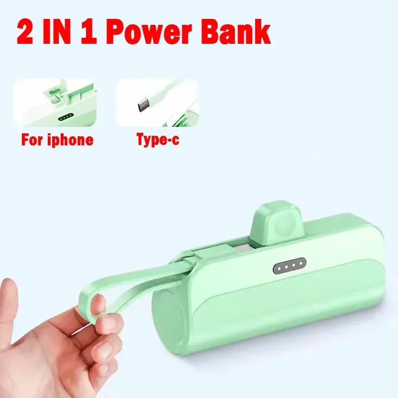 Mini Wireless Power Bank - Fast Charging (2 in 1)