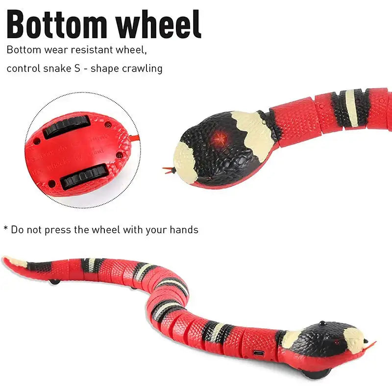 Smart Sensing Interactive Pet Snake Toy