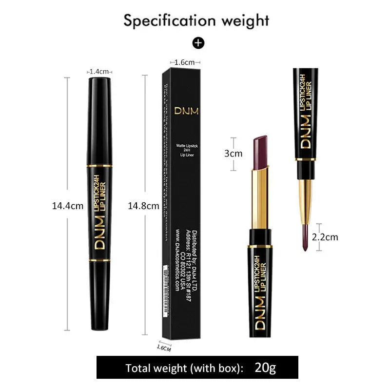 Double Ended Matte Lipstick Long Lasting Wateproof Lipsticks