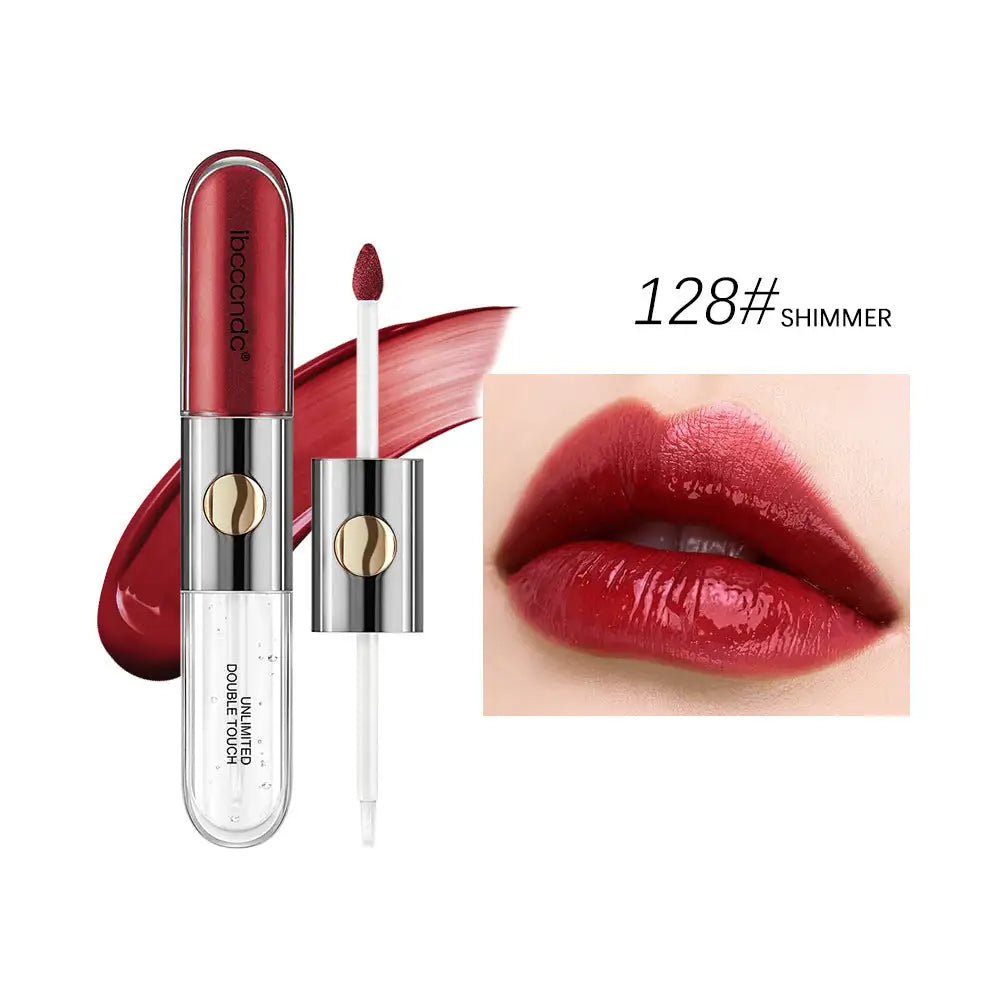 Double-Ended Matte Lip Lacquer Water Proof