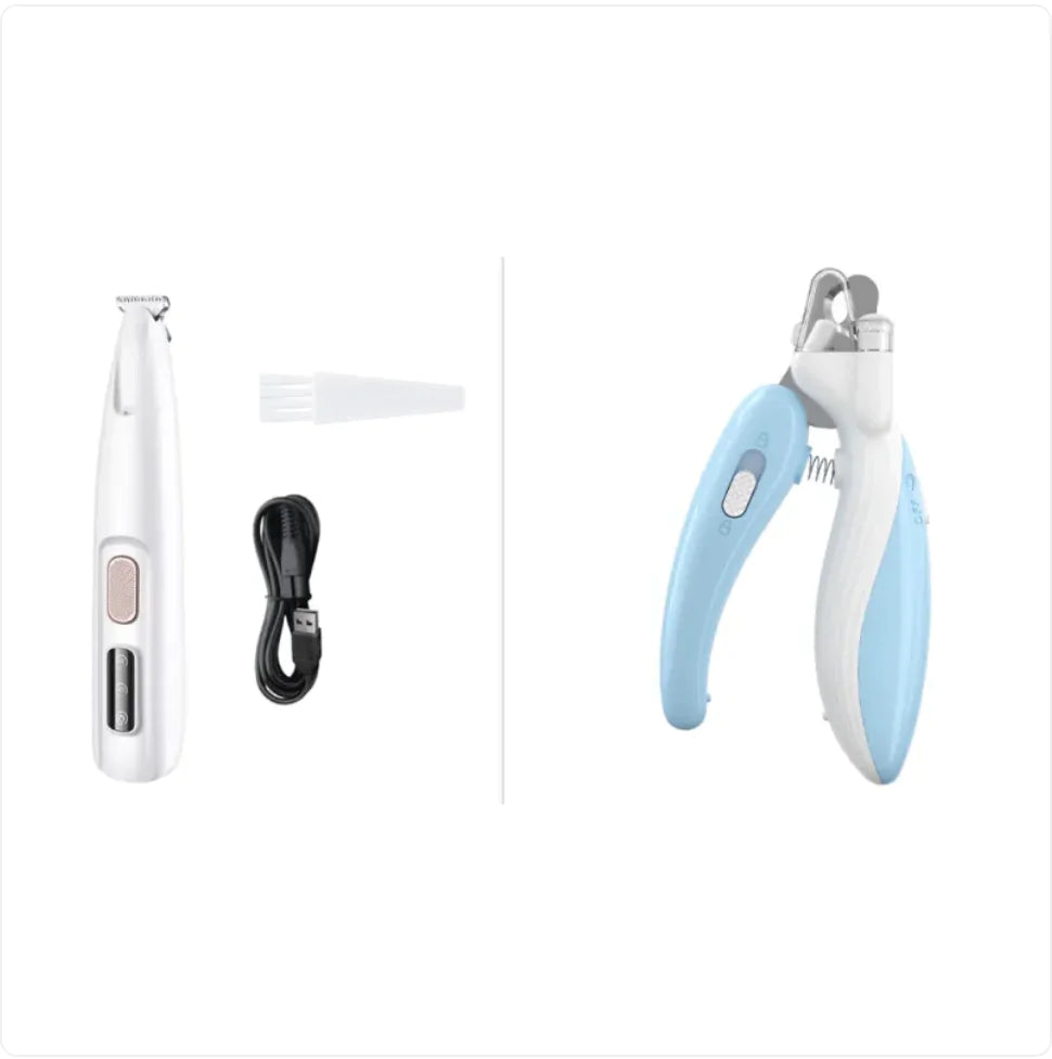 Pets Paw Trimmer with LED Light and Display -Waterproof