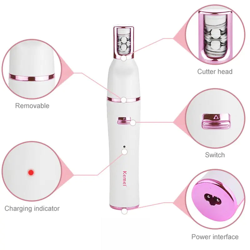 7in1 Women Epilator Electric Facial Hair Remover