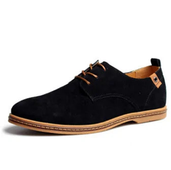 Suede Oxfords Men Leather Shoes