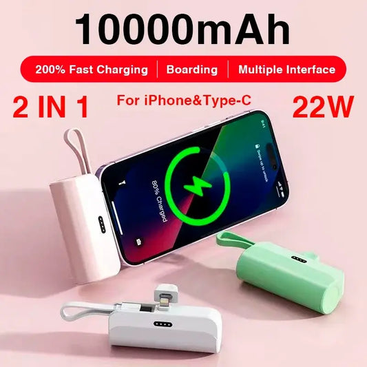 Mini Wireless Power Bank - Fast Charging (2 in 1)