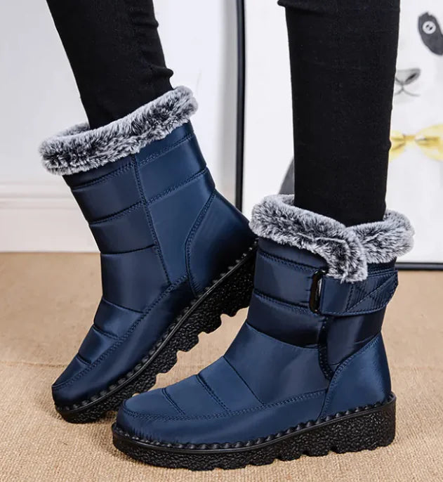 Rabbit Hair High Tube Warm Women's Snow Boots