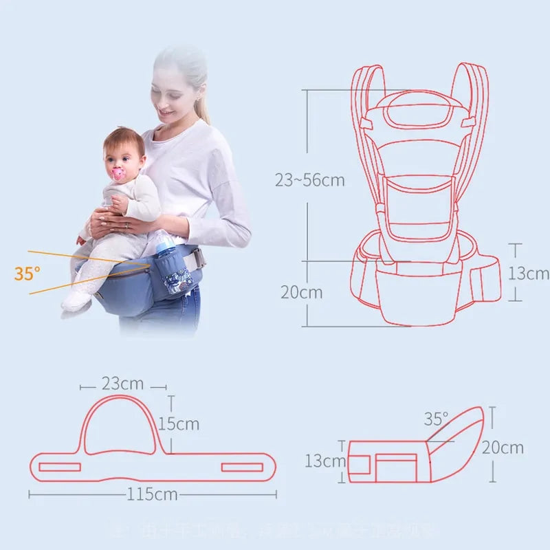 Ergonomic Front Facing Baby Carrier (0 to 48 months) multiple colors