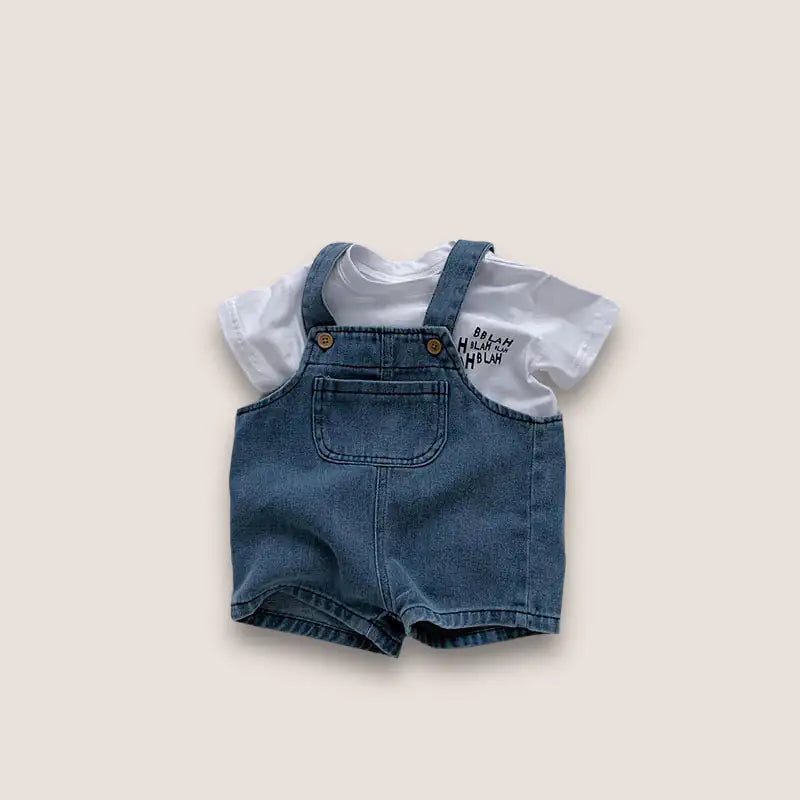 Cool Kids T-Shirt and Denim Overalls