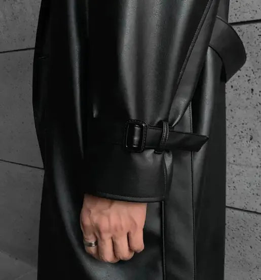 Leather Men's Coat