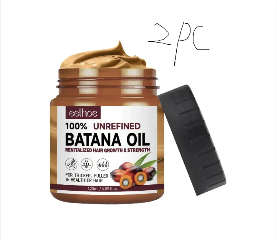 2 pcs Batana Oil Hair Conditioner & Mask for Straightening, Smoothing, and Repairing Damaged Hair