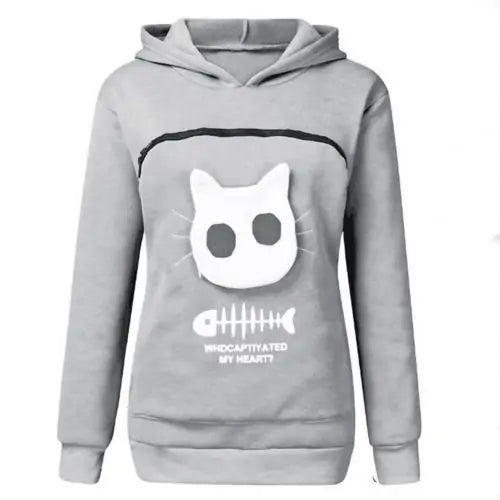 Cat's Hoodie with Cuddle Pouch