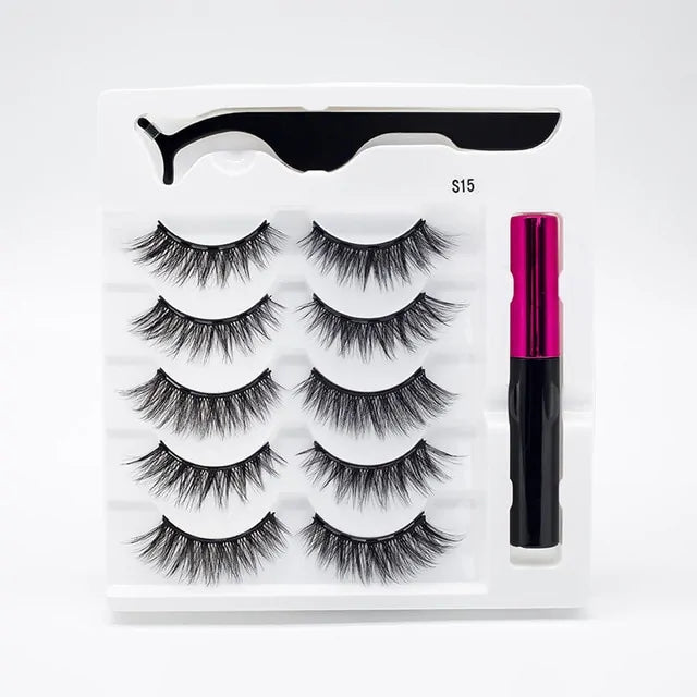 Magnetic Eyelashes False Lashes +Tools