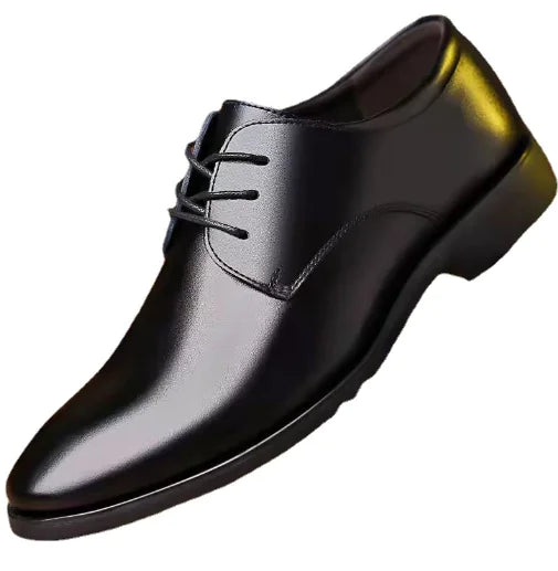 Men's Classic Leather Oxfords: British Style Formal Dress Shoes