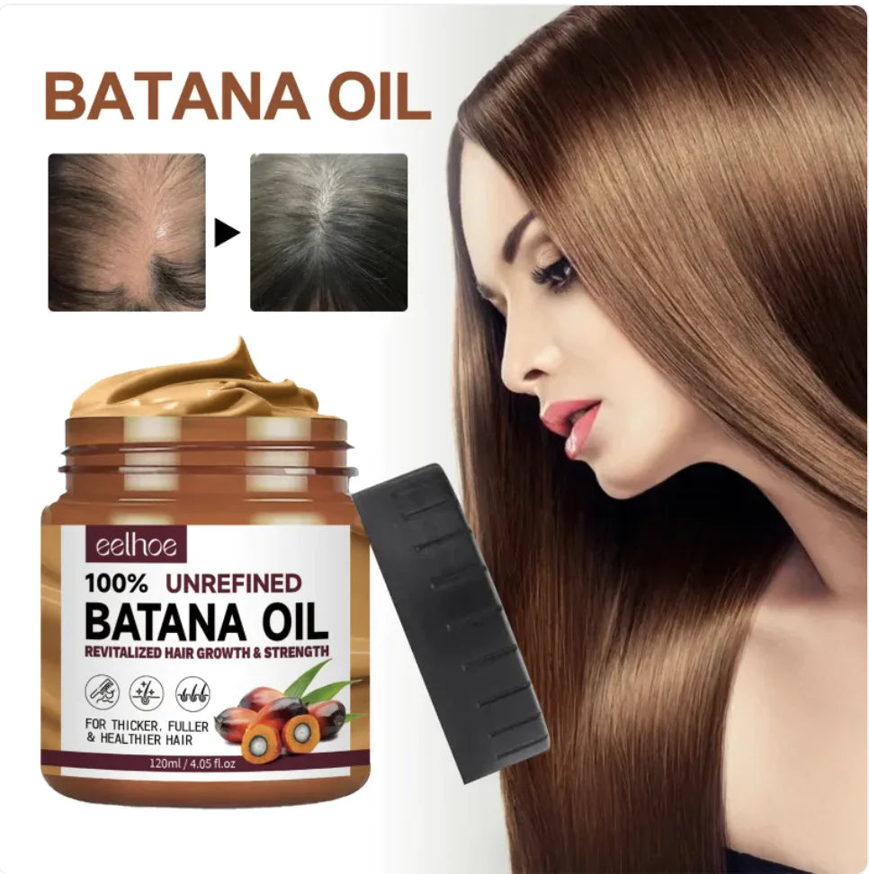 2 pcs Batana Oil Hair Conditioner & Mask for Straightening, Smoothing, and Repairing Damaged Hair