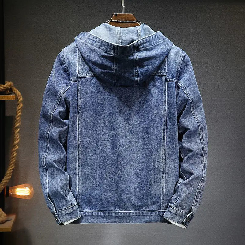 Men's Hooded Denim Jacket