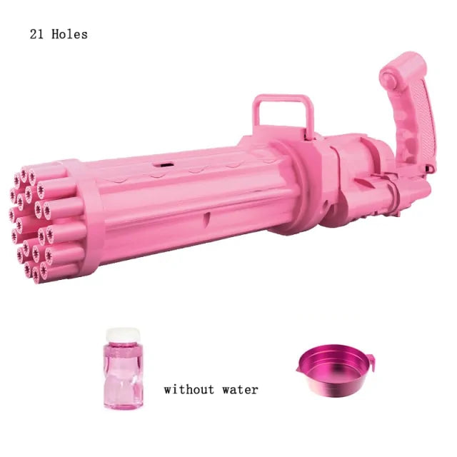 Large Gatling Bubble Gun Kids Toys