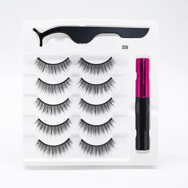 Magnetic Eyelashes False Lashes +Tools