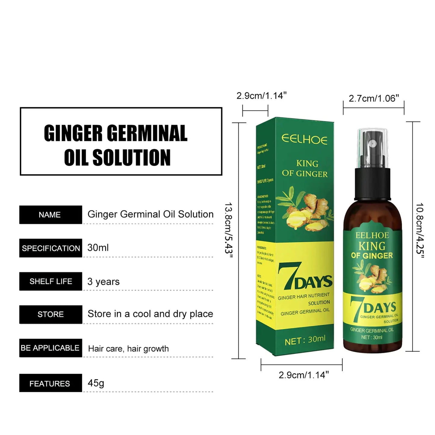 Hair Growth Serum Sprayer Hair Regrowth 30ml & 50 ml