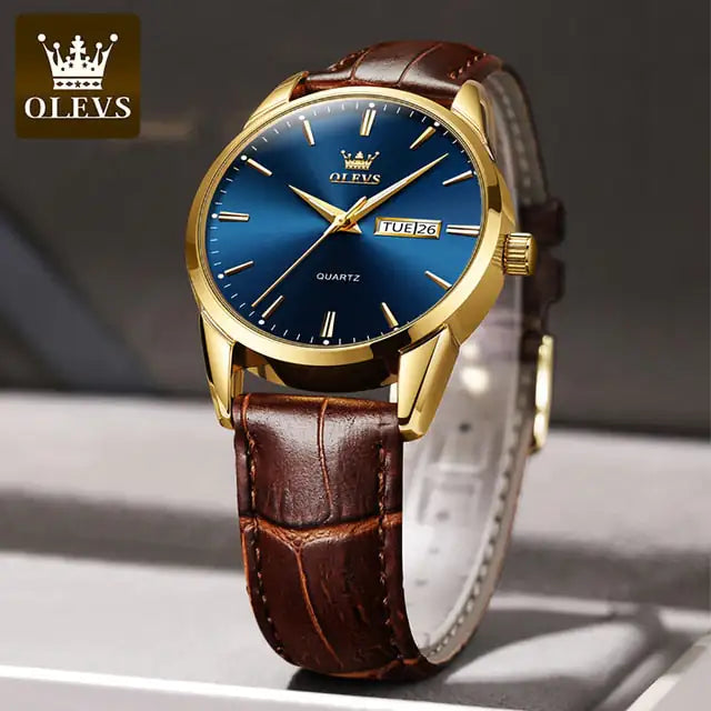 Olevs Leather Watch