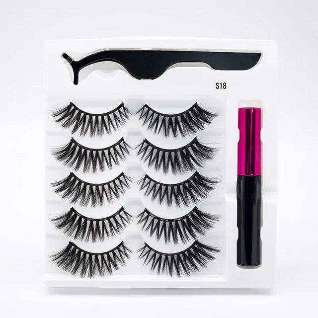 Magnetic Eyelashes False Lashes +Tools