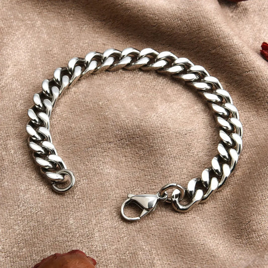 Men's Stainless Steel Cuban Link Bracelet