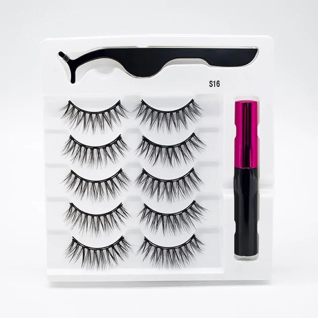 Magnetic Eyelashes False Lashes +Tools