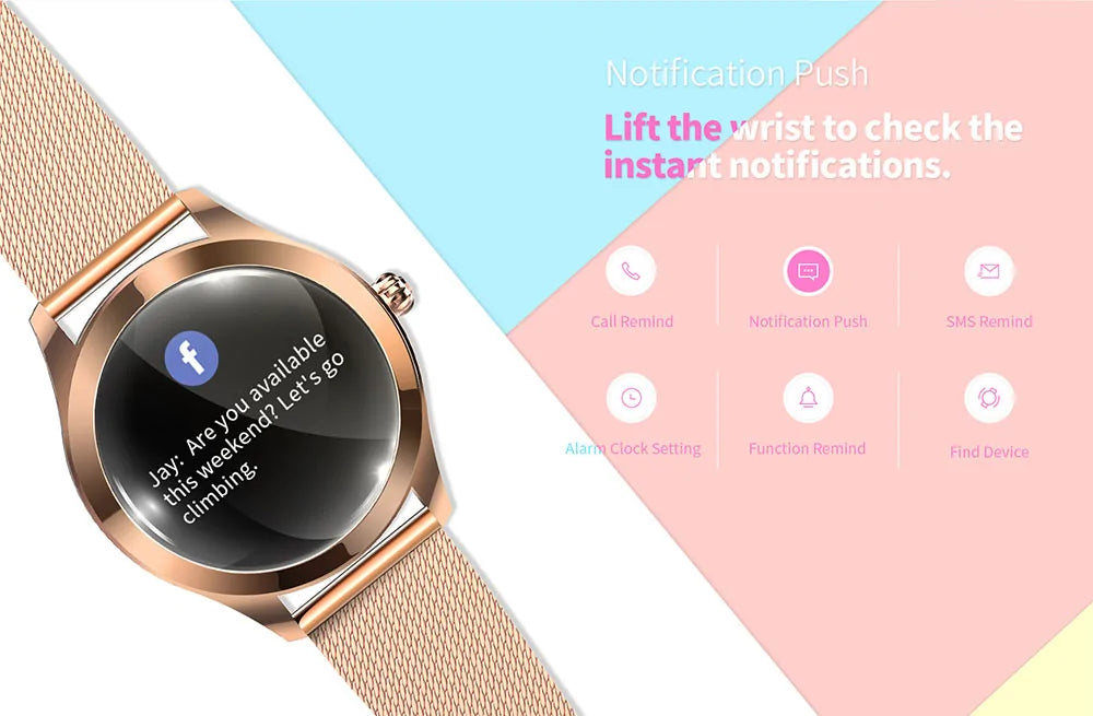 Women IP68 Waterproof Smart Watch