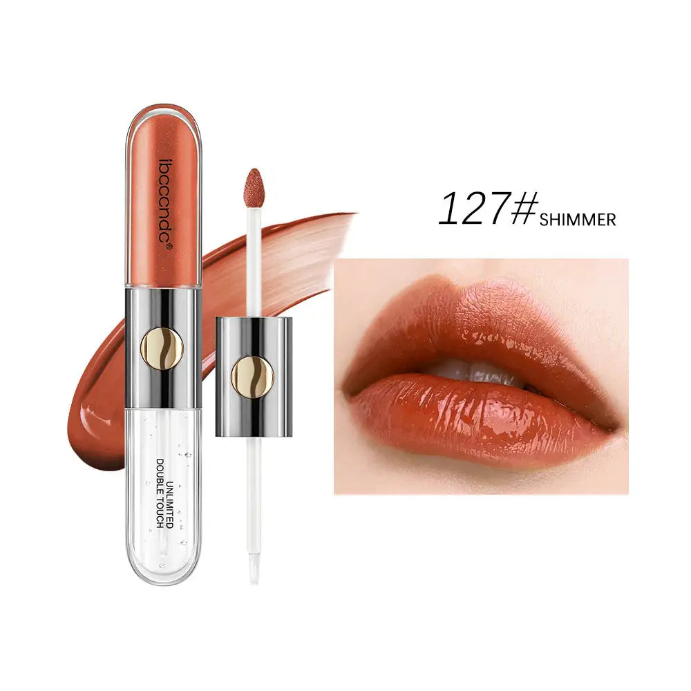 Double-Ended Matte Lip Lacquer Water Proof