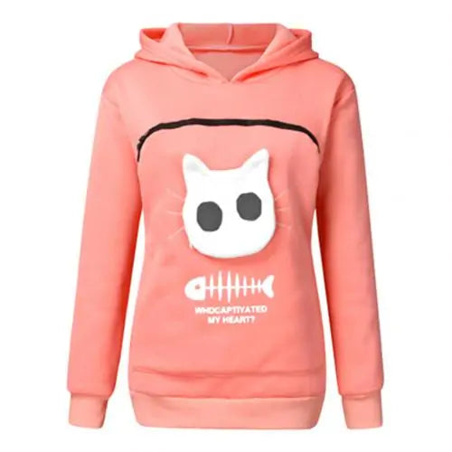 Cat's Hoodie with Cuddle Pouch