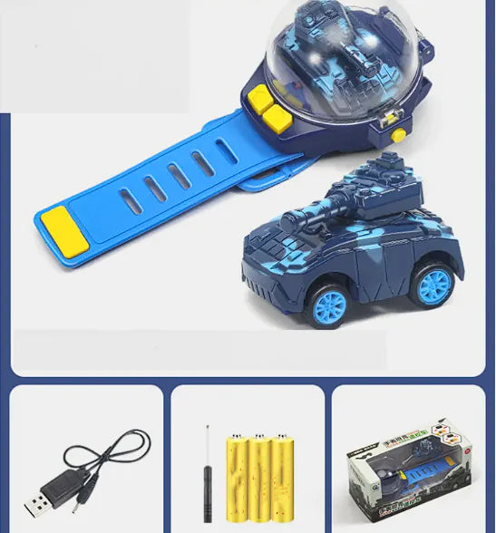 Alloy Watch Remote Control Car Boys Mini Tank