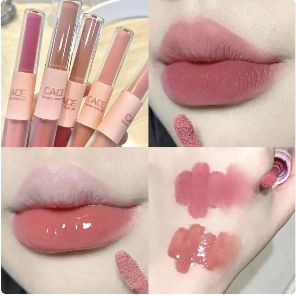 Dual-Ended Long-Lasting Moisturizing Lip Lacquer