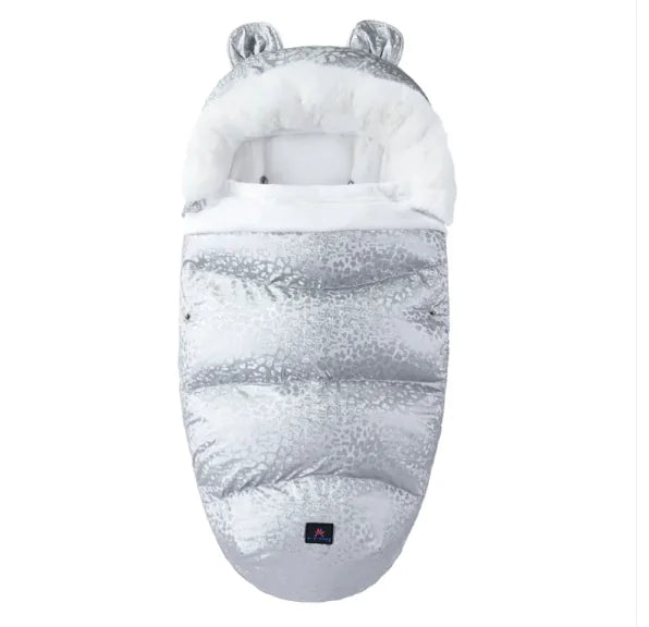 Baby Sleeping Bag with Fur Collar