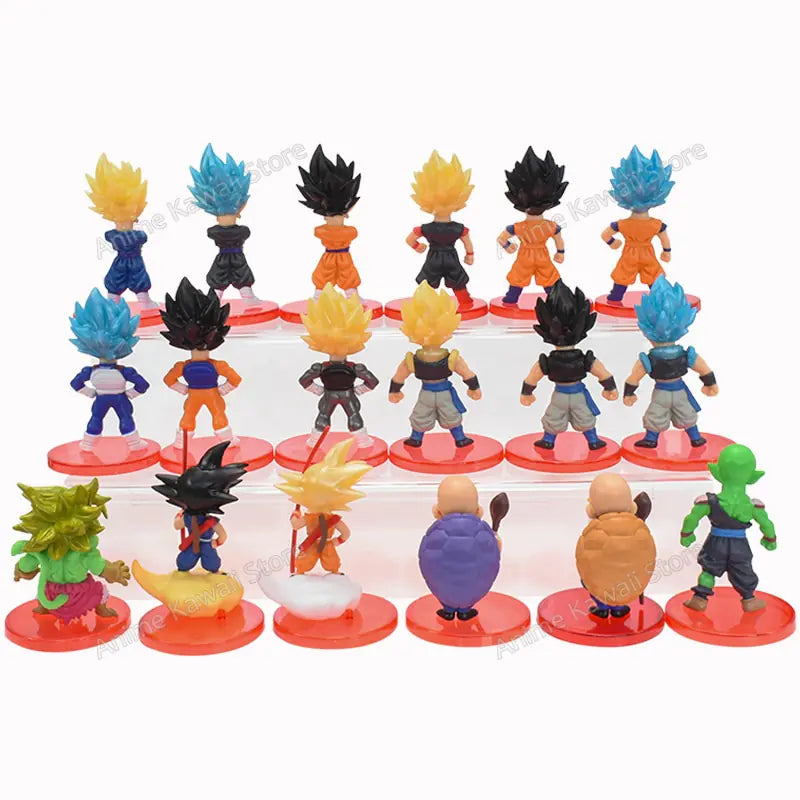 18pcs/Set Dragon Ball Z  Figure Collectable Model Doll Toys Kids Gifts