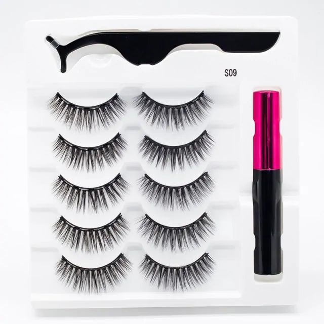 Magnetic Eyelashes False Lashes +Tools