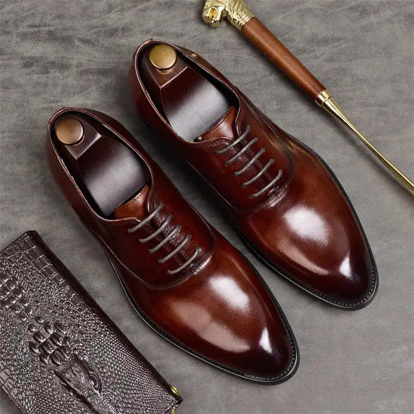 Italian Style Oxford Dress Shoes - Multiple options