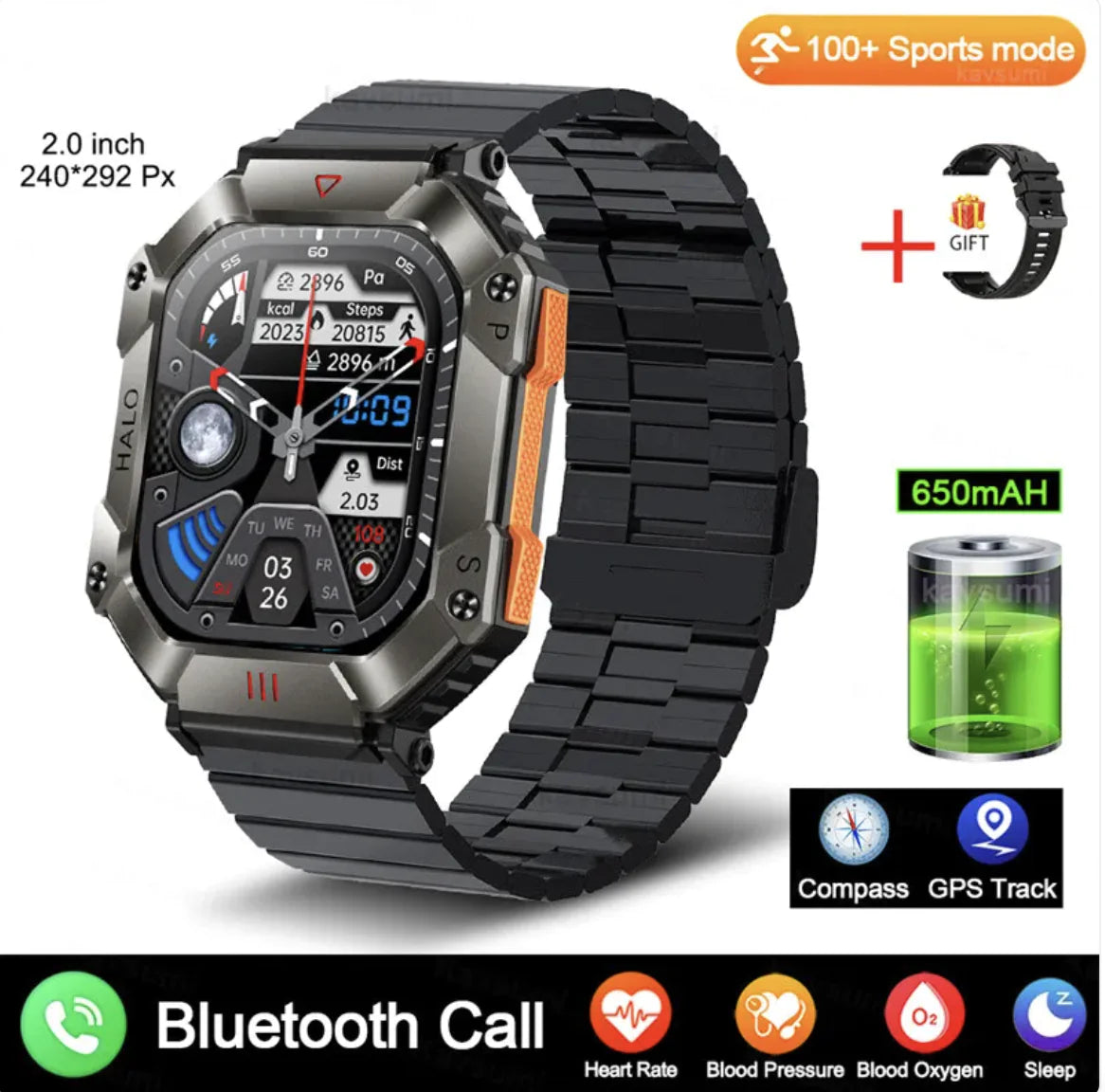 New Android GPS Fitness Smartwatch for Women